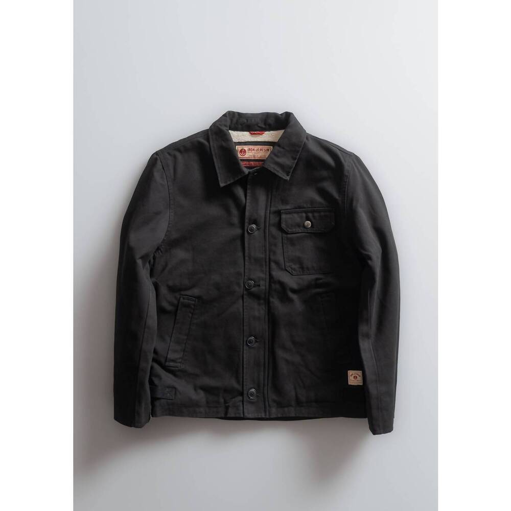 NEW IRON & RESIN men's usn a2 jacket in black